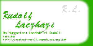 rudolf laczhazi business card